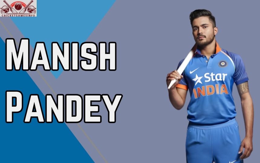 Manish Pandey wearing indian cricketteam jersey and holding bat on shoulder
