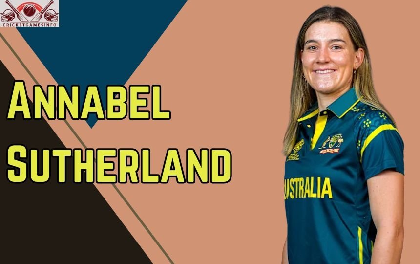 Annabel Sutherland wearing Australia cricket team jersey